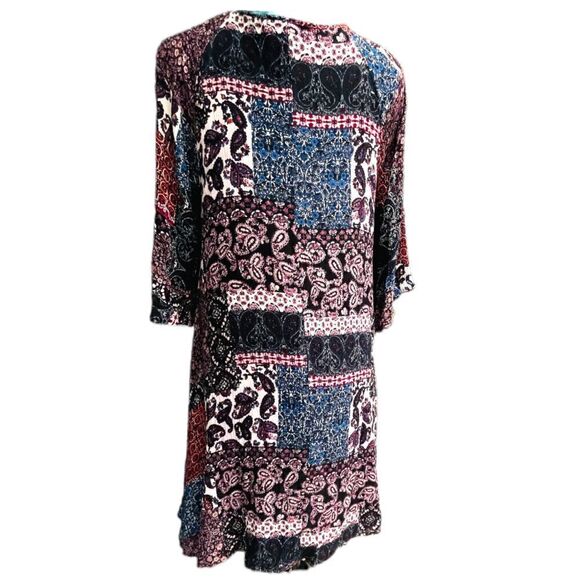 NAÏF COLD Shoulder 3/4 Length Sleeve Lined Dress Size Small - Picture 3 of 7